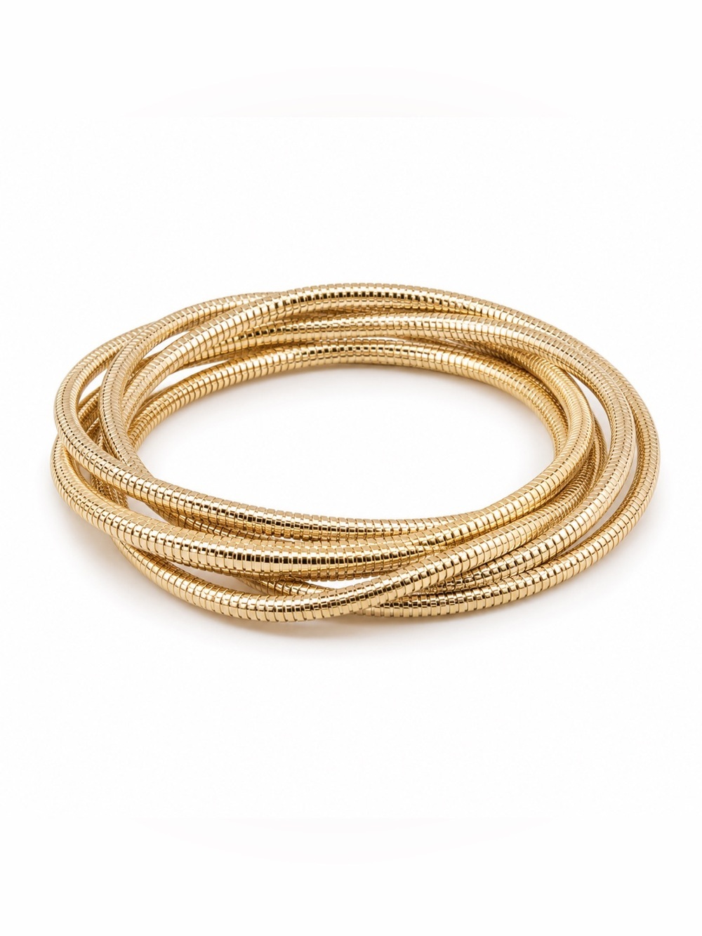 House of Harlow 1960 Coil Bangle Set in Gold